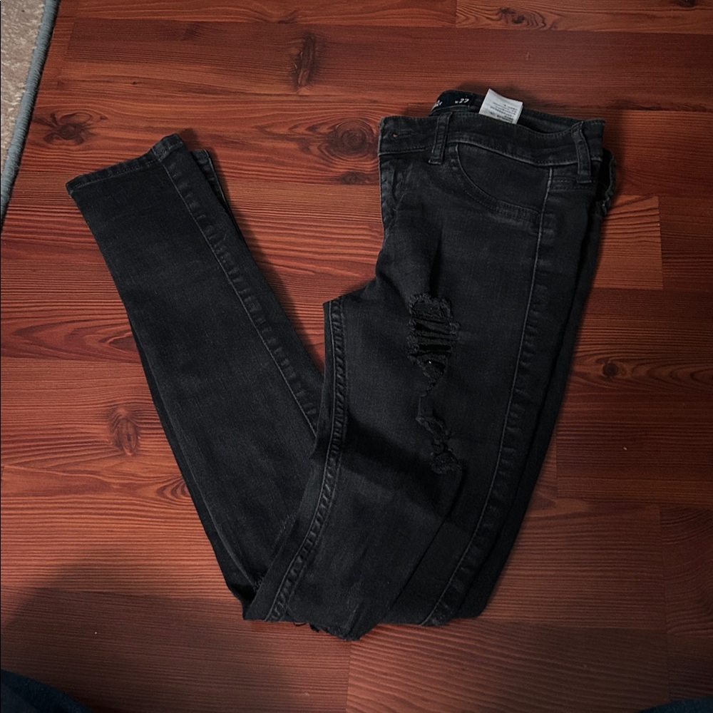 Hollister Black Super Skinny Jeans